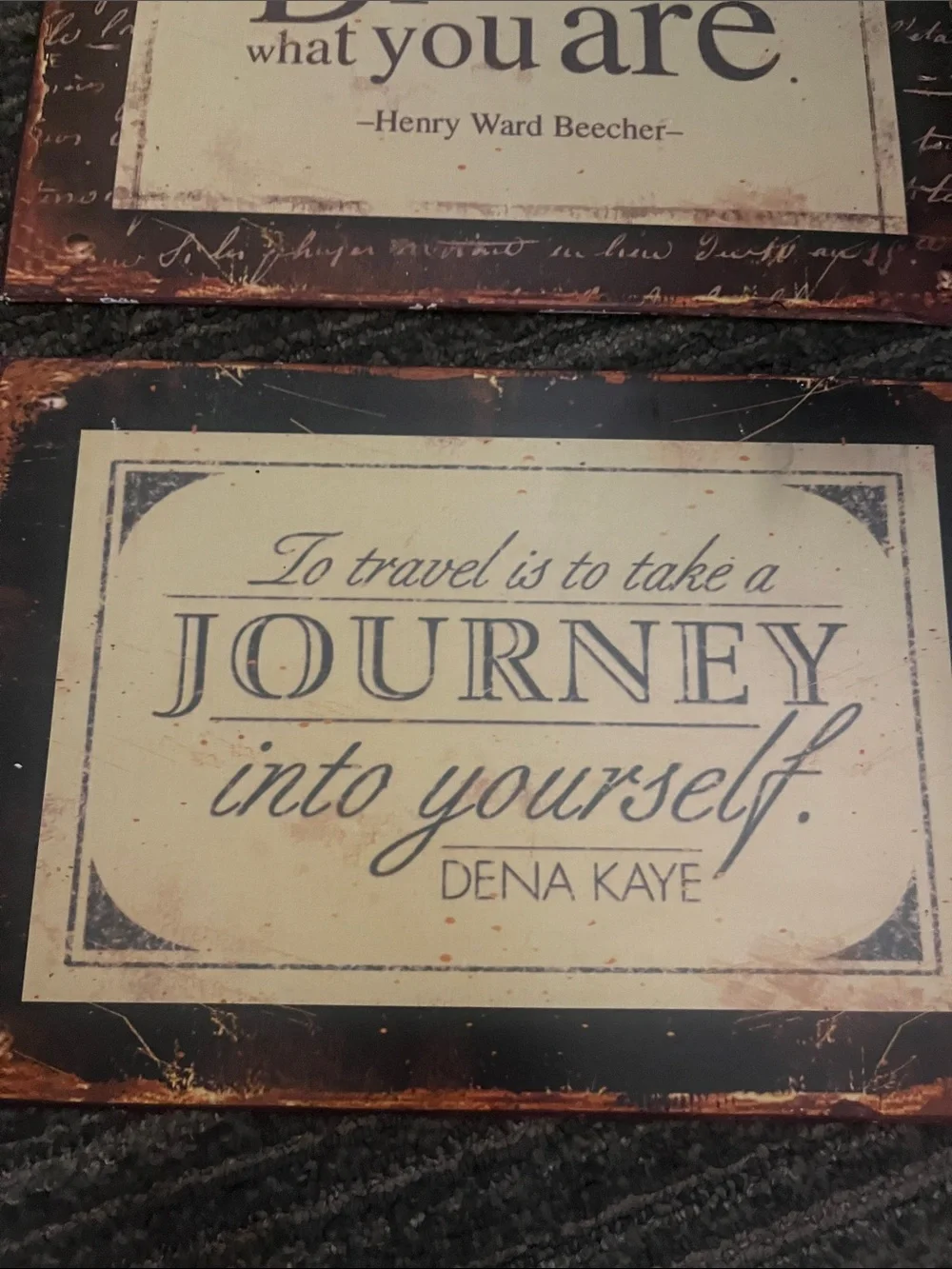 Discover What You Are / Journey Inspirational Wall Plaques - Metal Signs 538